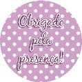 16 Adesivo Etiqueta Para Festa Obrigado Pela Presença Poá Rosa 5Cm 53.24 ( Nc Toys Etiqueta)