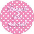 16 Adesivo Etiqueta Para Festa Obrigado Pela Presença Poá Rosa Claro 5Cm 53.23  ( Nc Toys Etiqueta)