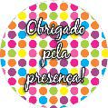 16 Adesivo Etiqueta Para Festa Obrigado Pela Presença Poá Colorido 5Cm 53.19 ( Nc Toys Etiqueta)