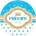 16 Adesivo Etiqueta Para Festa Principe Azul 5Cm 53.2 ( Nc Toys Etiqueta)