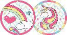 16 Adesivo Etiqueta Para Festa Unicornio 5Cm 68.5 ( Nc Toys Etiqueta)