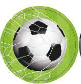 16 Adesivo Etiqueta Para Festa Futebol Bola 5Cm  116.2 ( Nc Toys Etiqueta)
