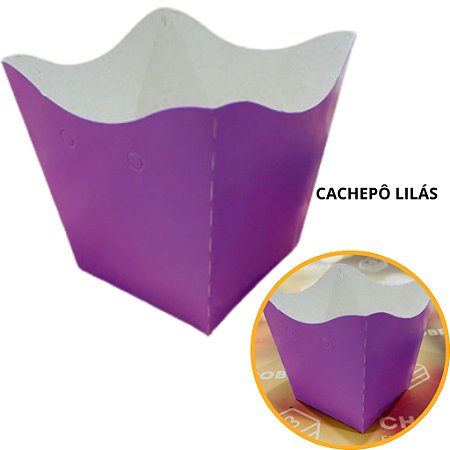 10 Cachepo Festa Lilás 9X9X7 cm Vaso Decoração 2.11 (Nc Toys Cachepo)