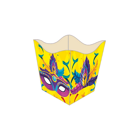 10 Cachepo Festa Carnaval 9X9X7Cm 115.2 (Nc Toys Cachepo)