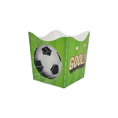 10 Cachepo Festa Futebol Bola 9X9X7Cm Vazo Decoração 116.4 (Nc Toys Cachepo)