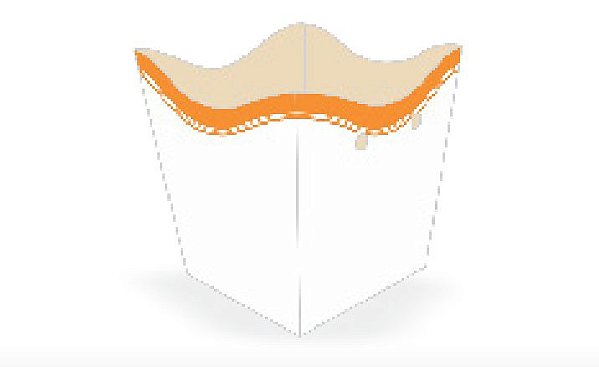 10 Cachepo Festa Francesinha Laranja 9X9X7Cm Vazo Decoração  2.54    ( Nc Toys Cachepo )