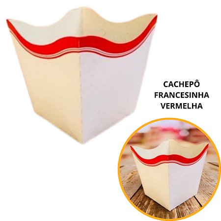 10 Cachepo Festa Francesinha Vermelha 9X9X7 cm Vaso Decoração 2.49 (Nc Toys Cachepo)