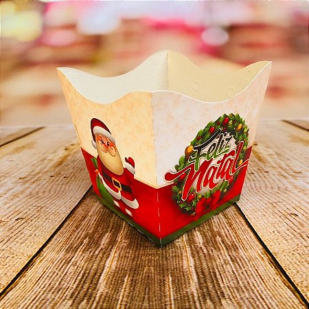 10 Cachepo Festa Natal 9X9X7 cm Vaso Decoração 63.1 (Nc Toys Cachepo) 87.11