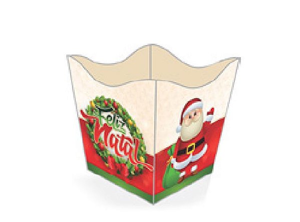 10 Cachepo Festa Natal  9X9X7Cm Vazo Decoração  63.1 ( Nc Toys Cachepo ) 87.11