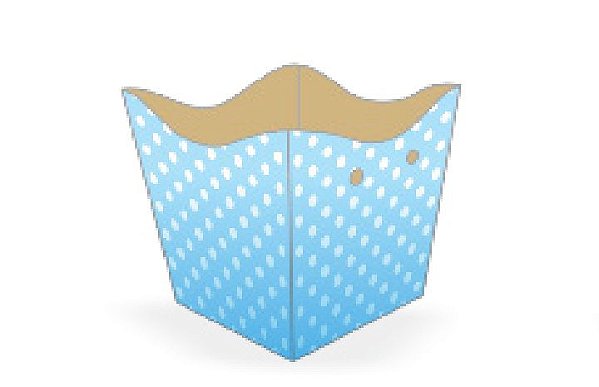 10 Cachepo Festa Poá Azul Cl/Branco 9X9X7Cm Vazo Decoração  2.19 ( Nc Toys Cachepo )