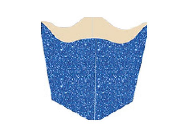 10 Cachepo Festa Imitação Glitter Azul  9X9X7Cm Vazo Decoração   2.70 ( Nc Toys Cachepo )