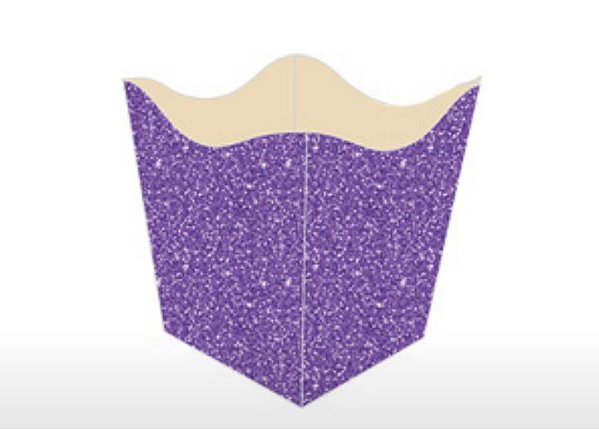 10 Cachepo Festa Imitação Glitter Roxo 9X9X7Cm Vazo Decoração  2.69   ( Nc Toys Cachepo )