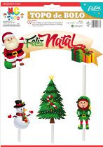 Topo De Bolo Feliz Natal   96.22   (Nc Toys)