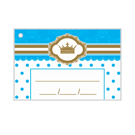 50 TAGS LEMBRANCINHAS LINHA PRÍNCIPE 27.11 (NC TOYS)