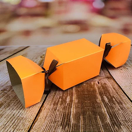 10 Caixa Bala Lembrancinha Festa Laranja Neon 8.46 (Nc Toys)