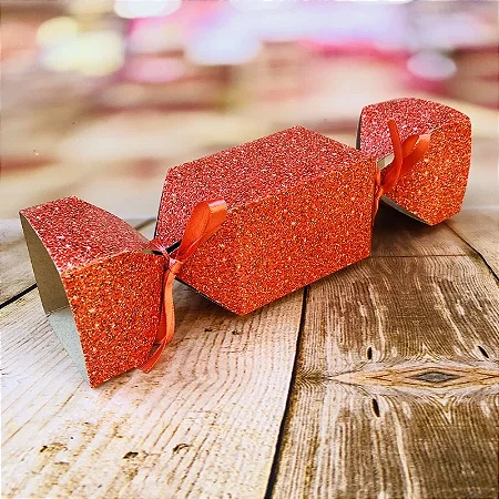 10 Caixa Bala Lembrancinha Festa Imitação Glitter Vermelho 8.51 (Nc Toys)