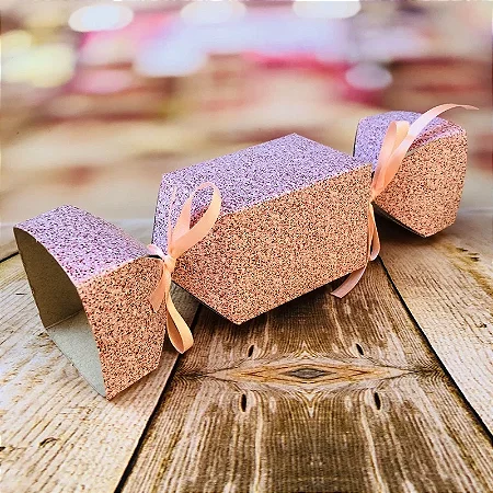 10 Caixa Bala Lembrancinha Festa Imitação Glitter Rosa 8.49 (Nc Toys)