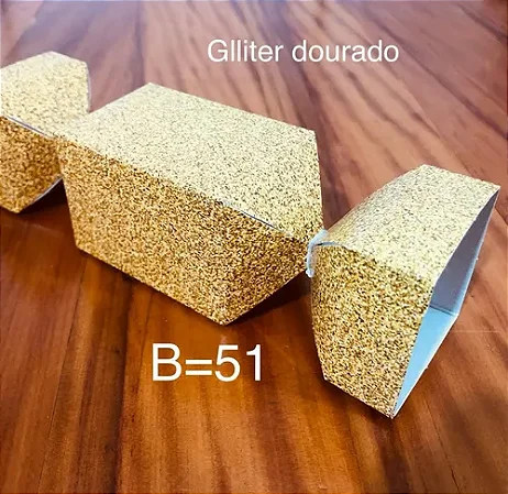 10 Caixa Bala Lembrancinha Festa Imitação Glitter Ouro 8.74 (Nc Toys)