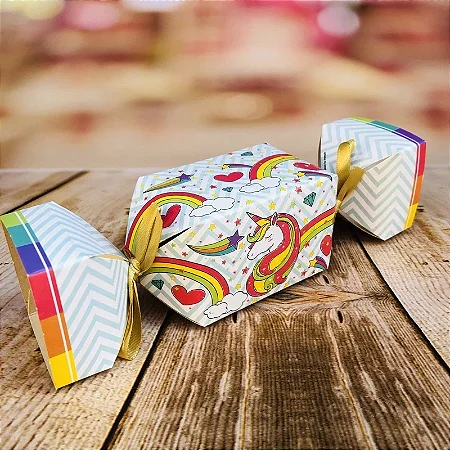 10 Caixa Bala Lembrancinha Festa Unicórnio 68.4 (Nc Toys)