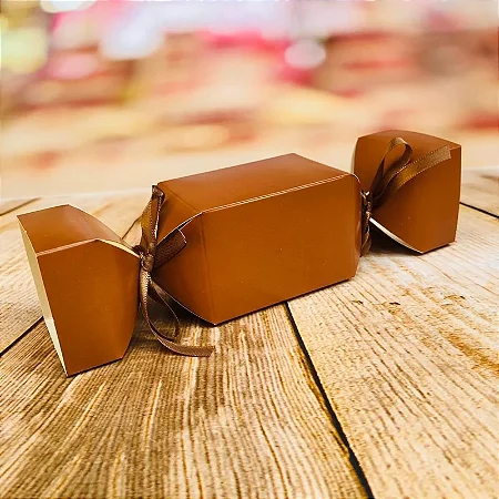 10 Caixa Bala Lembrancinha Festa Marrom 8.29 (Nc Toys)