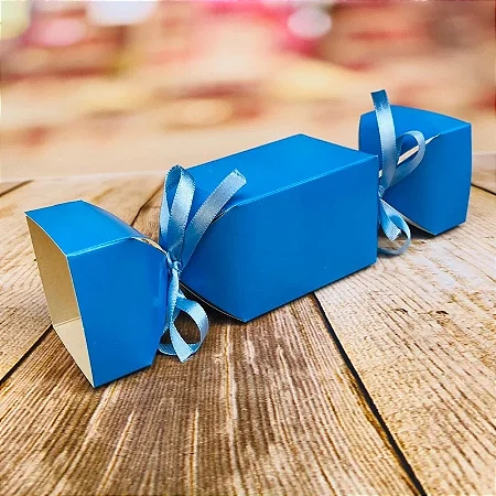 10 Caixa Bala Lembrancinha Festa Azul 8.21 (Nc Toys)