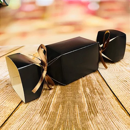 10 Caixa Bala Lembrancinha Festa Preta 8.18 (Nc Toys)