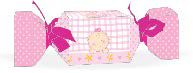 10 Caixa Bala Lembrancinha Festa Baby Menina 8.12  (Nc Toys)