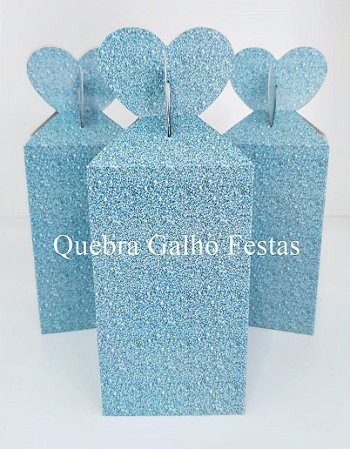 5 CAIXA CORAÇÃO LEMBRANCINHA IMITAÇÃO GLITTER VERDE 74.8   ( NC TOYS CAIXA CORAÇÃO )