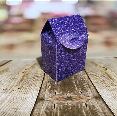 8 Caixa Milk Lembrancinha  Imitação Gliter Roxo Cod 80.19  ( Nc Toys Milk )