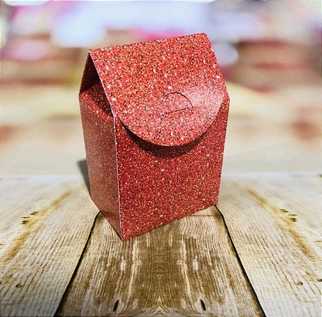 8 Caixa Milk Lembrancinha  Imitação Gliter Vermelho  Cod 80.18  ( Nc Toys Milk )