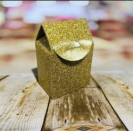 8 Caixa Milk Lembrancinha  Imitação Gliter Dourado Cod. 80.14 ( Nc Toys Milk )