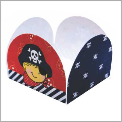 50 FORMINHAS PIRATA 4 PARA DOCES 4 PÉTALAS 3,3X3,3X2,2  52.3 (NC TOYS SIMPLES)