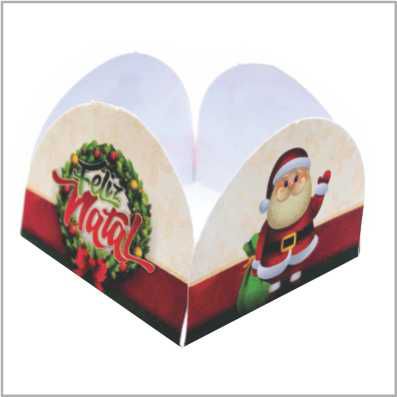 50 FORMINHAS PARA DOCES TEMA NATAL 4 PÉTALAS 3,3X3,3X2,2  63.3 (NC TOYS SIMPLES)
