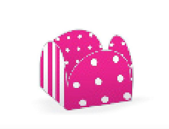 50 Forminhas Listras Poá Pink/Branco Para Doces 4 Pétalas 3,3X3,3X2,2  10.42 (Nc Toys Simples) comprado 60