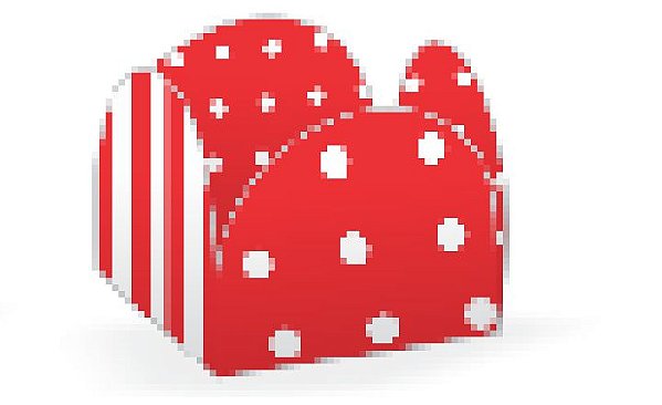 50 Forminhas Listras Poá Vermelho/Branco Para Doces 4 Pétalas 3,3X3,3X2,2  10.31 (Nc Toys Simples)