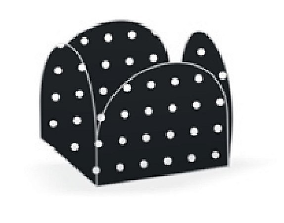 50 Forminhas Poá Preto/Branco Para Doces 4 Pétalas 3,3X3,3X2,2  10.15  (Nc Toys Simples) comprado 60