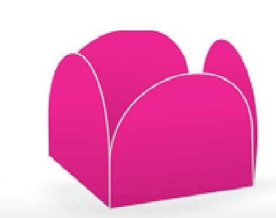 50 Forminhas Pink Para Doces 4 Pétalas 3,3X3,3X2,2  10.10 (Nc Toys Simples)