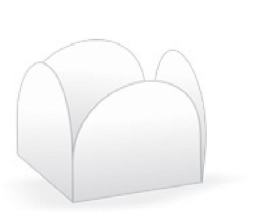 50 Forminhas Branca Para Doces 4 Pétalas 3,3X3,3X2,5 10.1 ( Nc Toys Simples )