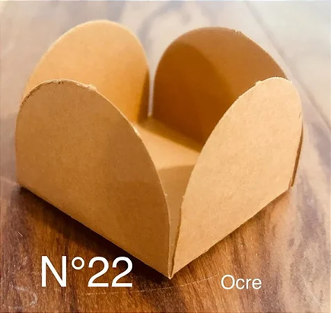 50 Forminhas Ocre Para Doces 4 Pétalas 3,3X3,3X2,2 10.59 (Nc Toys Simples)