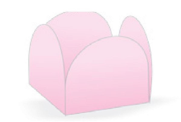 50 Forminhas Rosa Para Doces 4 Pétala Mini 3X3X2 Cm  (70.9) Nc Toys Mini