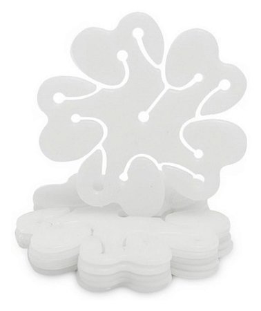 12 Suporte Plastico Clipe Formato Flor Para Balão (Ex)