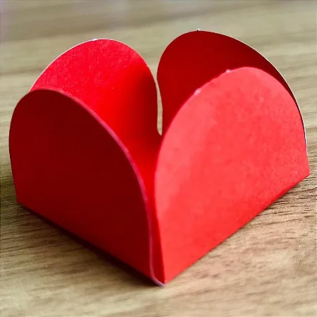 50 Forminhas Vermelho Para Doces 4 Pétalas G 4X4X2.7 ( 55.4 ) Nc Toys G