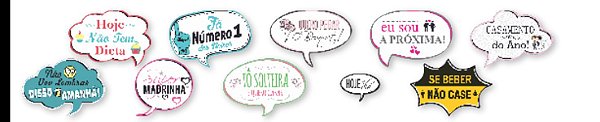 10 Placas Divertidas Festa Casamento Ref 6452  Cod 54.7  ( Selfie Nc Toys )