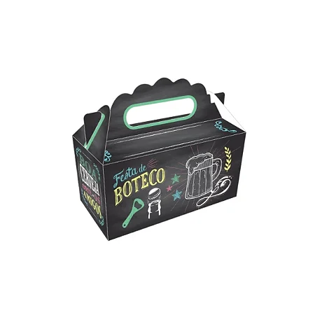 5 Caixa Maleta Lembrancinha Boteco 16X13X8Cm 76.8 (Nc Toys)