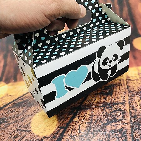5 Caixa Maleta Lembrancinha Panda 16X13X8Cm 69.9 (Nc Toys)