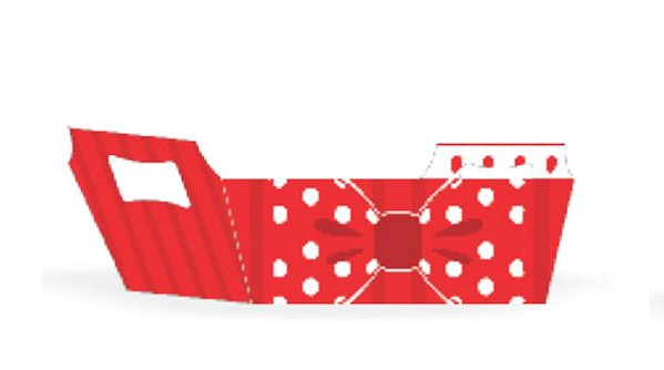 10 MINI CESTINHA LAÇO VERMELHO 32.7 ( NC TOYS CESTINHAS)