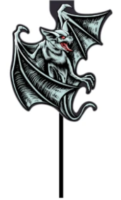 10 Palito Decorativo Halloween Morcego 61.17 (Nc Toys)