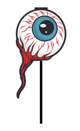 10 Palito Decorativo Halloween Olho 61.14 (Nc Toys)