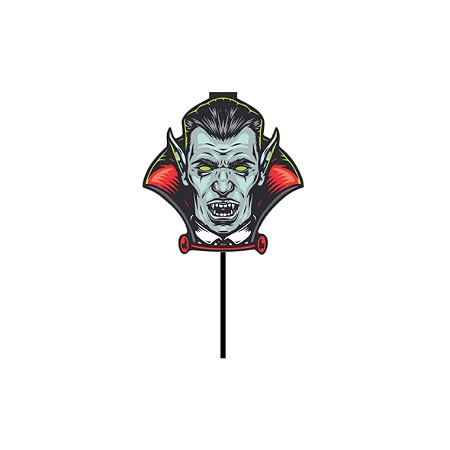 10 Palito Decorativo Halloween Vampiro 61.12 (Nc Toys)