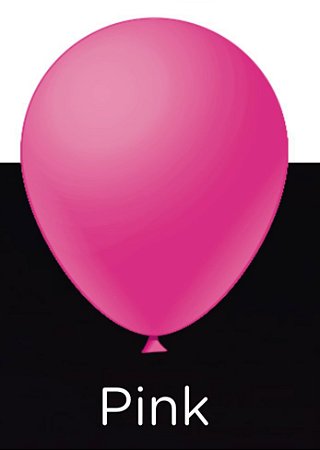 25 Balão Pink Neon Redondo N°9 Pic Pic